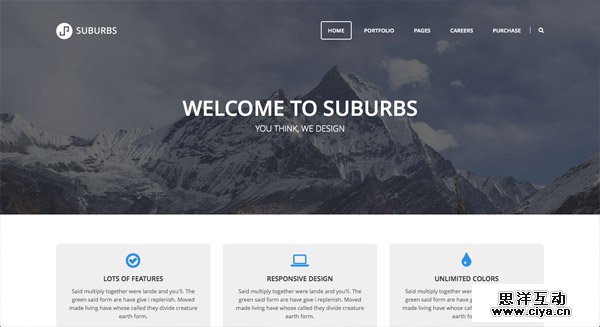 这就是甲方说的大气！25个大气的大山元素网站欣赏