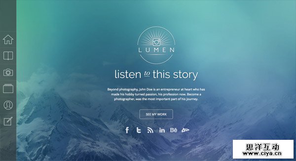 这就是甲方说的大气！25个大气的大山元素网站欣赏