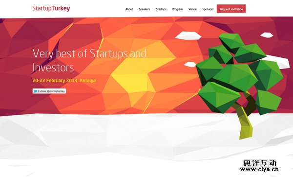 Startup Turkey 18个超酷的多边形背景网页设计