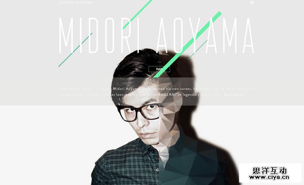 Midori Aoyama 18个超酷的多边形背景网页设计