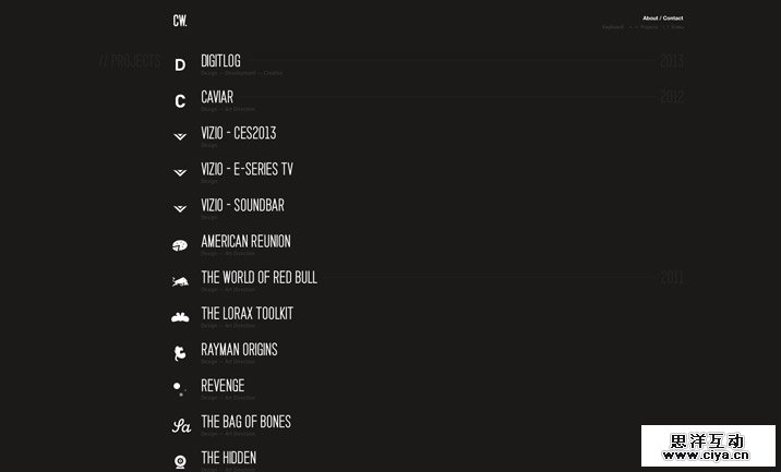 个站中的「X」战警！30个奔放的自由设计师个人网站欣赏