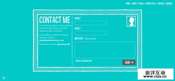 请联系我！25个创意风趣的网站联系人页面