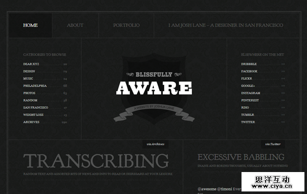 16-blissfully-aware-website-dark-themed