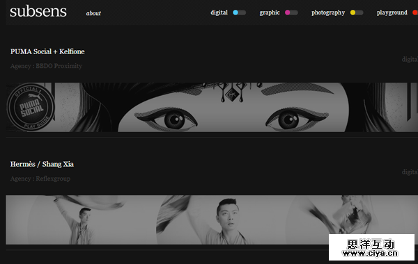 02-subsens-website-dark-themed-interface