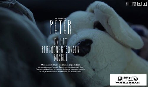 Het verhaal van Peter 网页设计欣赏
