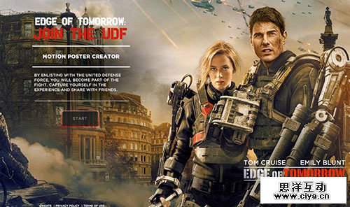 Edge of Tomorrow 网页设计欣赏