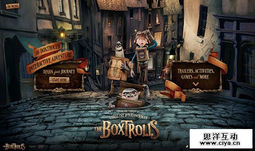 The Boxtrolls 网页设计欣赏
