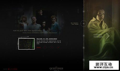 The Quiet Ones 网页设计欣赏