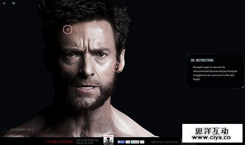 The Wolverine: Unleashed 网页设计欣赏