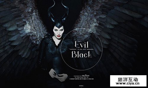 Maleficent Tumblr 网页设计欣赏