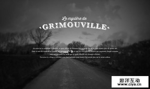 Le Mystère de Grimouville 网页设计欣赏