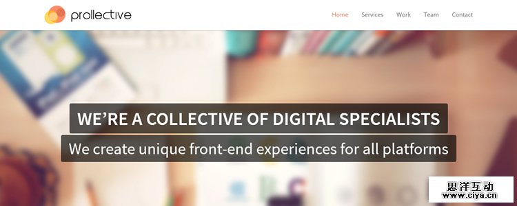 Prollective Three-Line Fixed Top Navigation