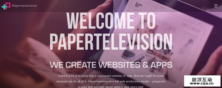 Papertelevision Three-Line Fixed Top Navigation