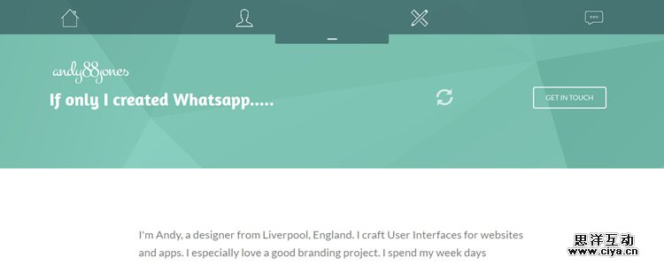 Andy Jones Animated Fixed Top Navigation