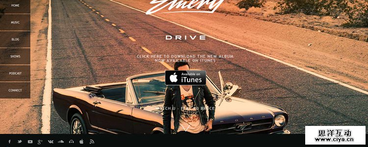 Gareth Emery Fixed Side & Bottom Navigation