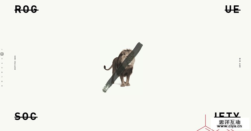 Rogue Society in Best Creative Website Designs of 2014