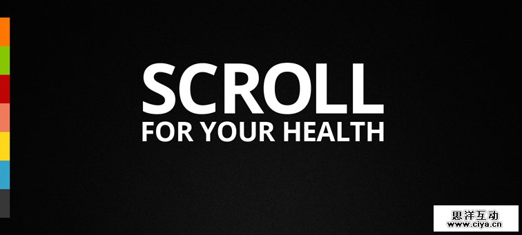 Scroll For Your Health animated css parallax scrolling