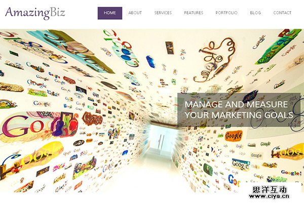 AmazingBiz in 23 Free HTML Templates