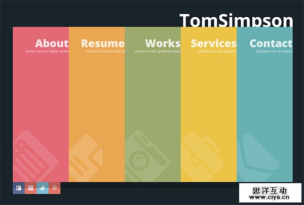 Free Personal vCard One Page Template in 23 Free HTML Templates