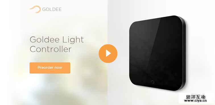 Goldee homepage clean modern responsive web inspiration