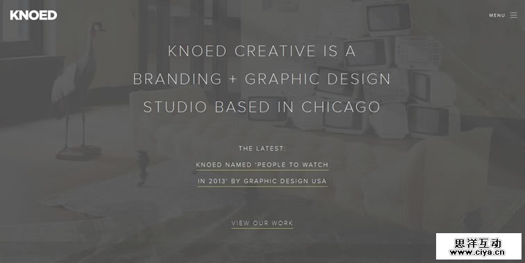 Knoed Creative homepage clean modern responsive web inspiration