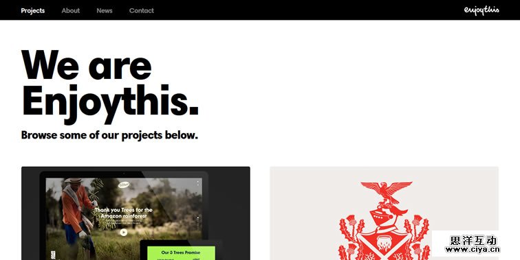Enjoythis homepage clean modern responsive web inspiration