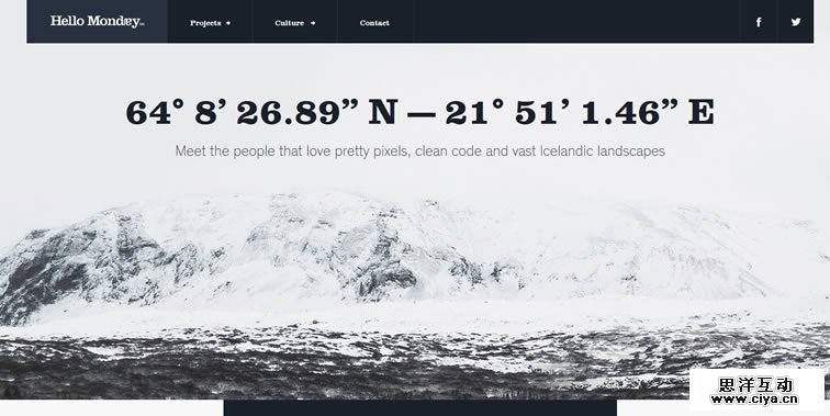 Hello Monday homepage clean web design modern responsive web inspiration