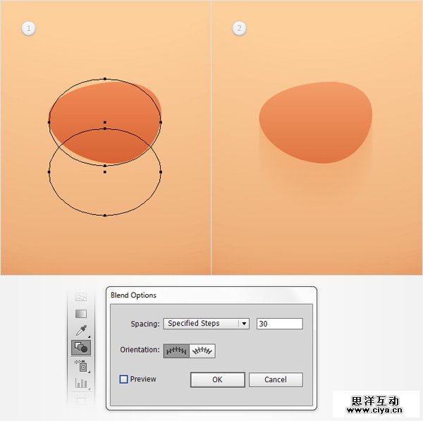 AI教程！教你在Illustrator中创建胖胖的可爱卡通头像