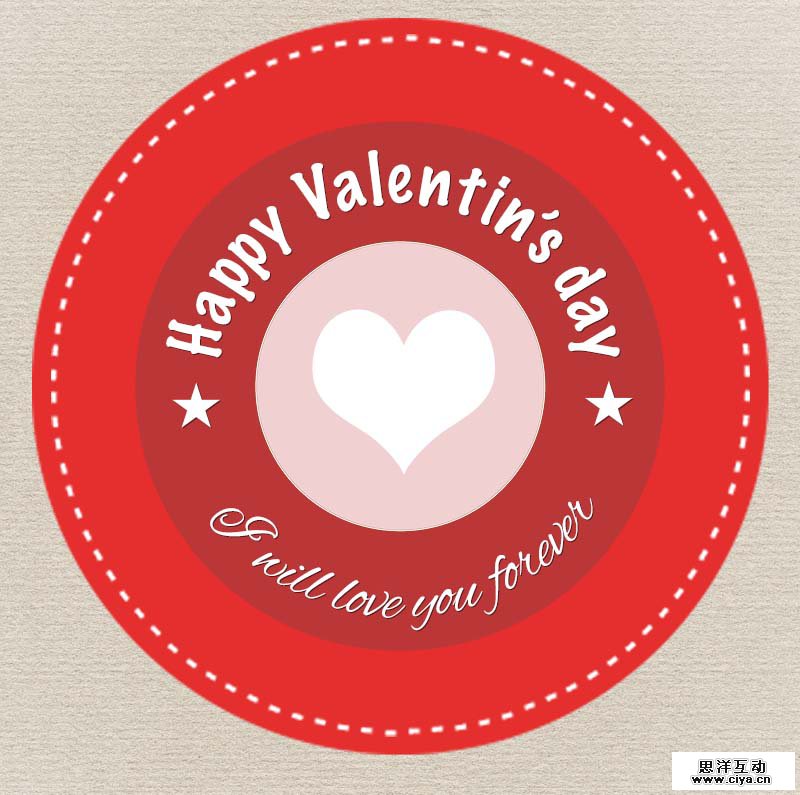 Valentine's Day badge by PremiumCoding in 16 Valentine's Day Design Freebies