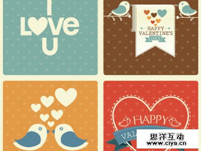 Valentine's Day Retro Set by Freepik in 16 Valentine's Day Design Freebies