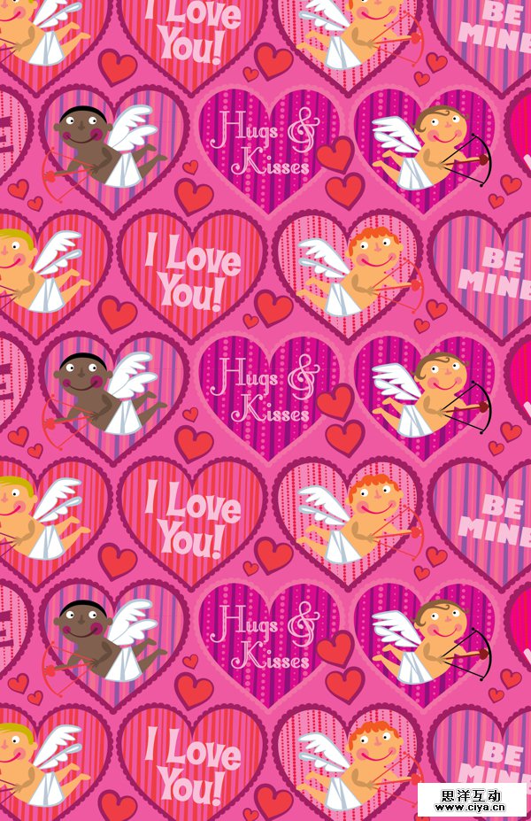 Valentine's Day Pattern Designs by Ed Miller Design in St. Valentine's Day: Inspiration Showcase