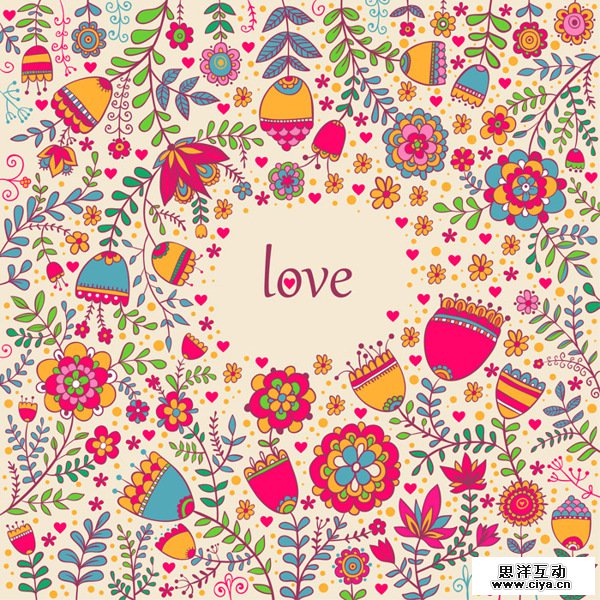 Floral patterns by Smirnova in St. Valentine's Day: Inspiration Showcase