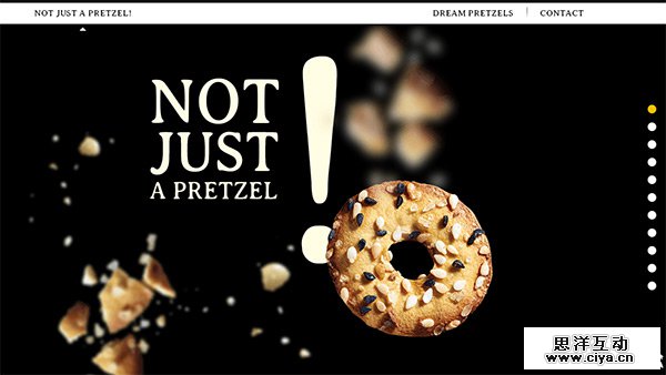 Pressels in Collection of 50 Modern Websites in Dark Style