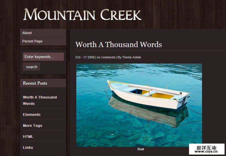 Mountain Creek theme