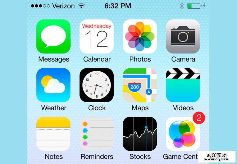 iOS7 home screen 