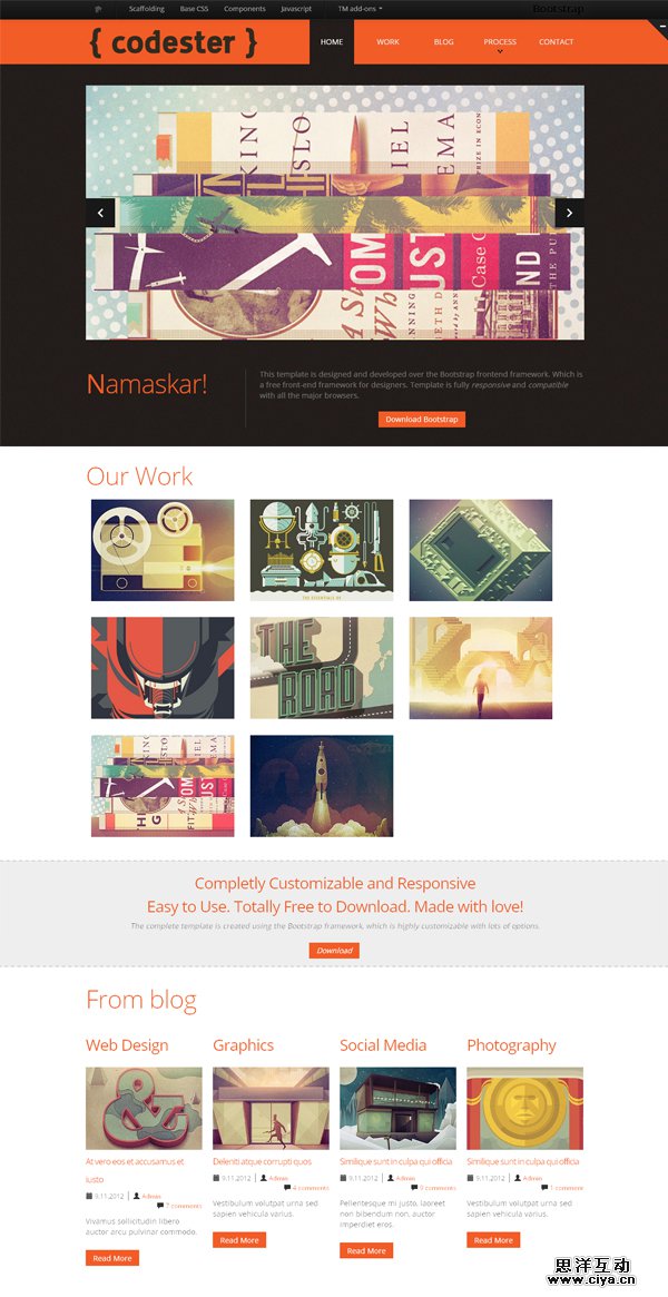 20款免费的高质量网站模板