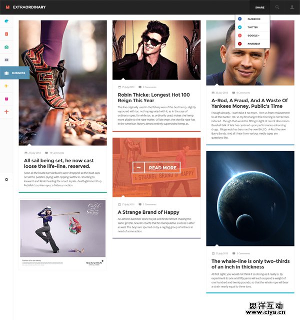 20款免费的高质量网站模板