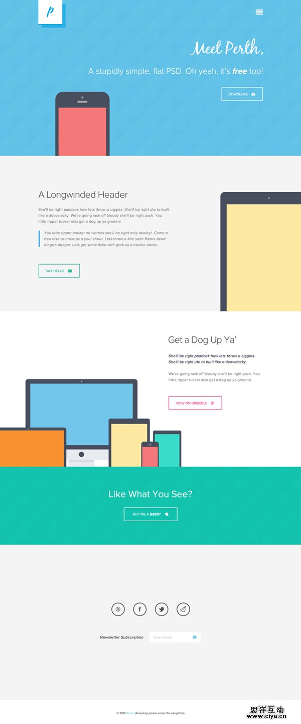 20款免费的高质量网站模板