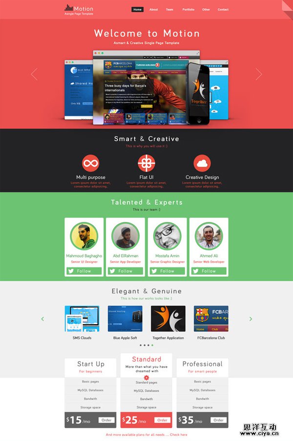 20款免费的高质量网站模板