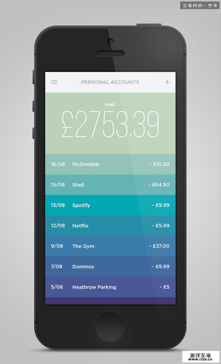 设计欣赏：21个突破流行的UI界面,互联网的一些事