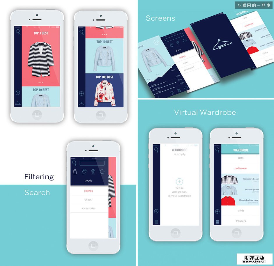 设计欣赏：21个突破流行的UI界面,互联网的一些事