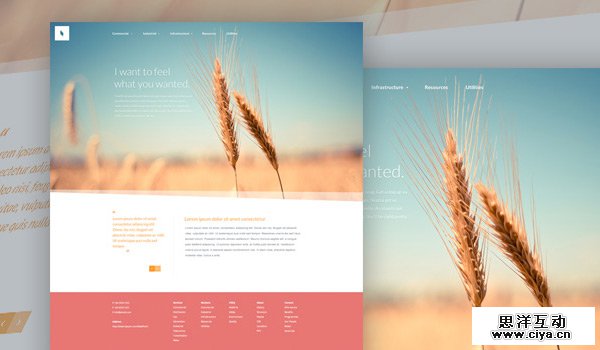 Organic in 30 Fresh and Free PSD Website Templates