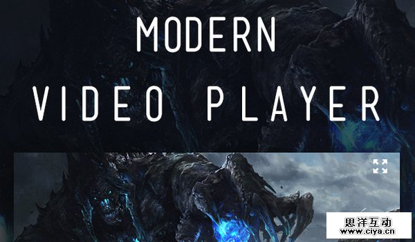 Modern Video Player in 30 Fresh and Free PSD Website Templates
