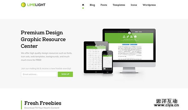 Clean in 30 Fresh and Free PSD Website Templates