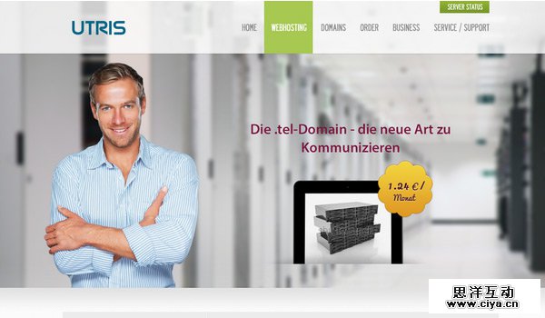 UTRIS in 30 Fresh and Free PSD Website Templates