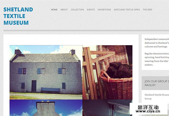 WordPress Museum Sites - Shetland Textile Museum