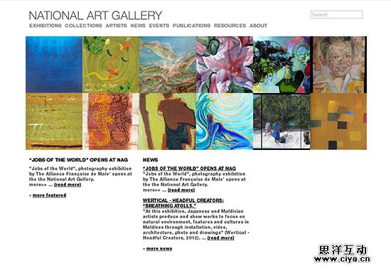 WordPress Museum Sites - National Art Gallery