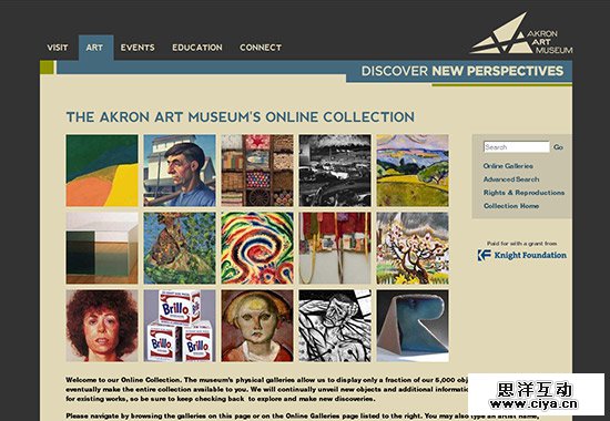 WordPress Museum Sites - The Akron Art Museum Online Collection
