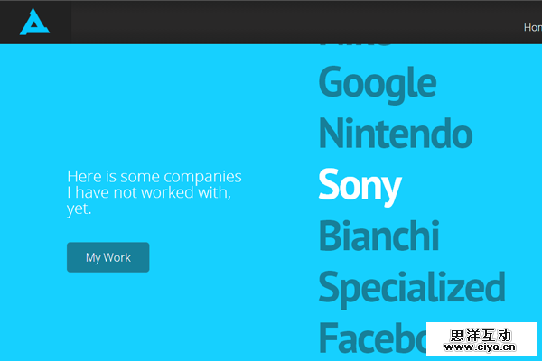 rymsza freelance portfolio website layout
