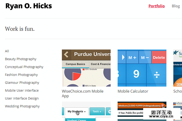 ryan hicks portfolio website freelancer